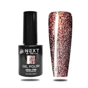 Akció Next By Zellia Gél Lakk 10Ml Hema / Tpo Free 112LILA DISCO ARANY CSILLÁMMAL, 10076200, nagyker