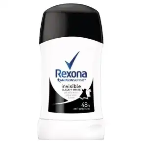Rexona Invisible dezodor stift fekete-fehér ruhákon, 40 ml,... Árengedmény