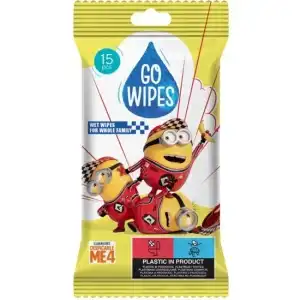 Baba nedves törlőkendők, Minions, banán ízű Go Wipes, 15... Legnépszerűbb