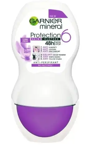 Ajánlat Garnier Roll-on Mineral 50 ml Védelem 6 az 1-ben Virágos...