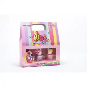 Kedvezményes ár Vízbázisú gyermek körömlakk készlet 3x9ml, Manoard Pink...