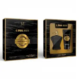 Végkiárusítás MBG15 – G FOR MEN DEEP FEKETE AJÁNDÉKSZETT – Eau de Parfum...