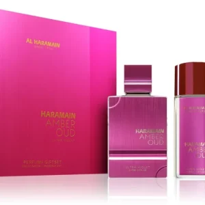 Újdonság Al HaramainAmber Oud Ultra Violet ajándékszett hölgyeknek