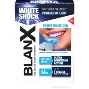 Árcsökkenés BlanXWhite Shock Power White fogfehérítő szett a fogakra