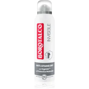 Exkluzív ajánlat BorotalcoInvisible spray dezodor a fehér és sárga foltok ellen