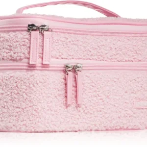 Olcsó BrushArtAccessories Double-layered fluffy make-up bag kozmetikai kistáska két rekesszel