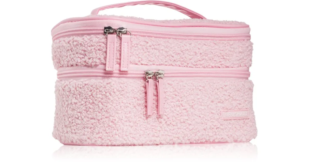 Olcsó BrushArtAccessories Double-layered fluffy make-up bag kozmetikai kistáska két rekesszel