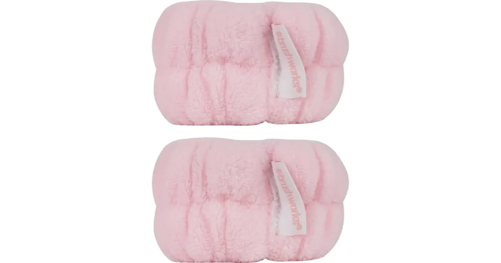 Prémium BrushworksMicrofibre Wrist Wash Bands a víz arcmosás közbeni lefolyását megelőző karkötő mikroszálakból