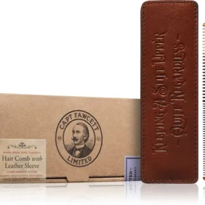 Captain FawcettAccessories Hair Comb with Leather Case szakáll fésű tokkal Kihagyhatatlan ajánlat
