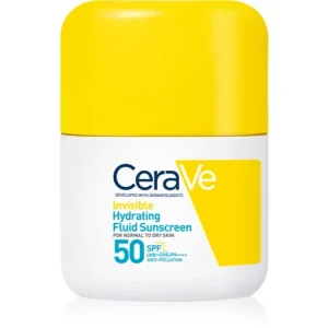 CeraVeInvisible Hydrating Fluid Sunscreen SPF 50 bőrvédő folyadék hidratáló hatással Biztonságos fizetés