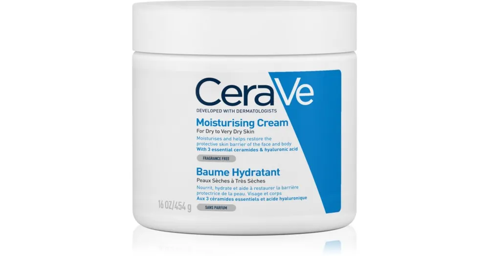 CeraVeMoisturizers hidratáló krém arcra és testre Száraz, nagyon száraz bőrre Szuper akció