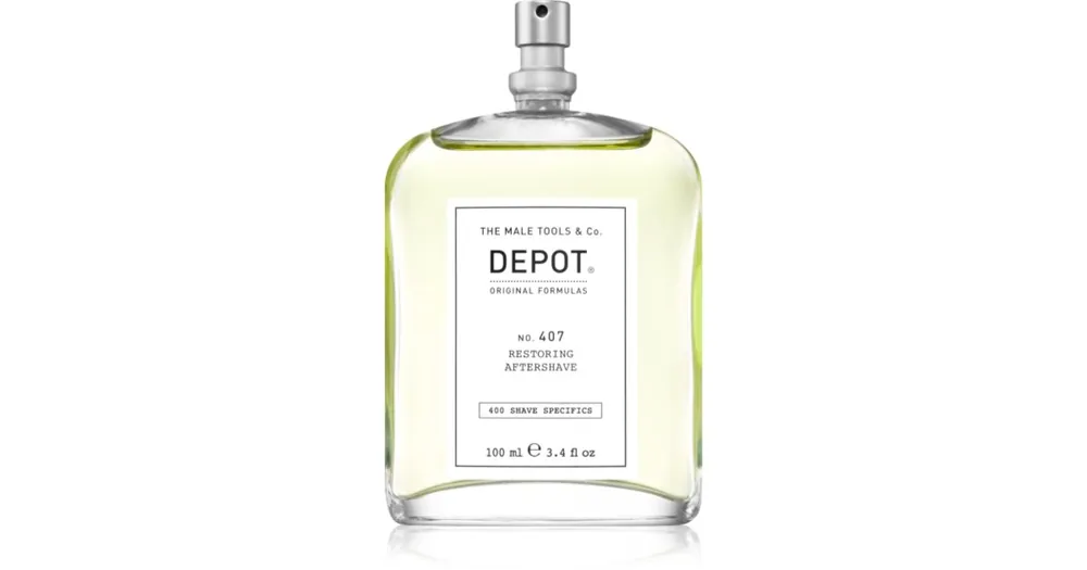 Gyors szállítás DEPOT400 SHAVE SPECIFICS NO. 407 RESTORING AFTERSHAVE frissítő borotválkozás utáni víz
