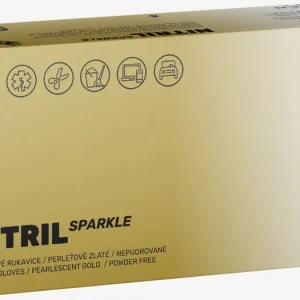 EspeonNitril Sparkle Pearlescent Gold púdermentes nitrilkesztyű Kiárusítás