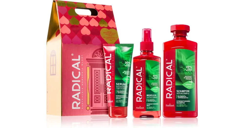 Olcsó FarmonaRadical Hair Loss ajándékszett meggyengült hajra