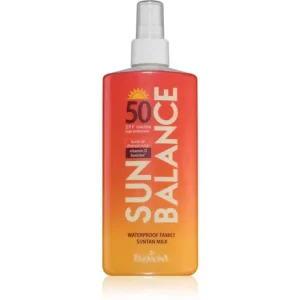 FarmonaSun Balance védő naptej az egész családnak SPF50 Végkiárusítás