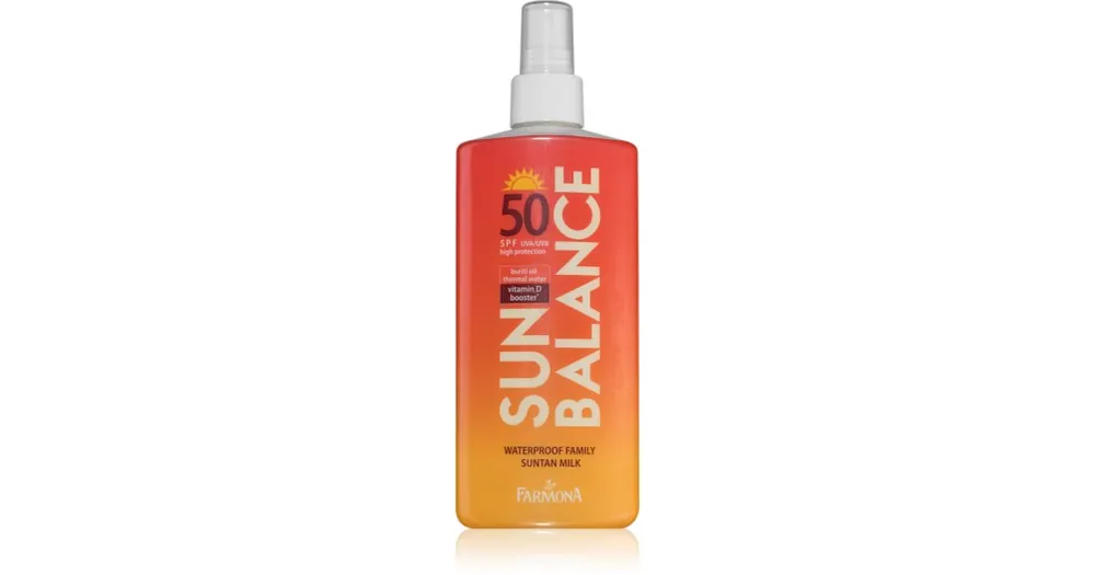 FarmonaSun Balance védő naptej az egész családnak SPF50 Végkiárusítás