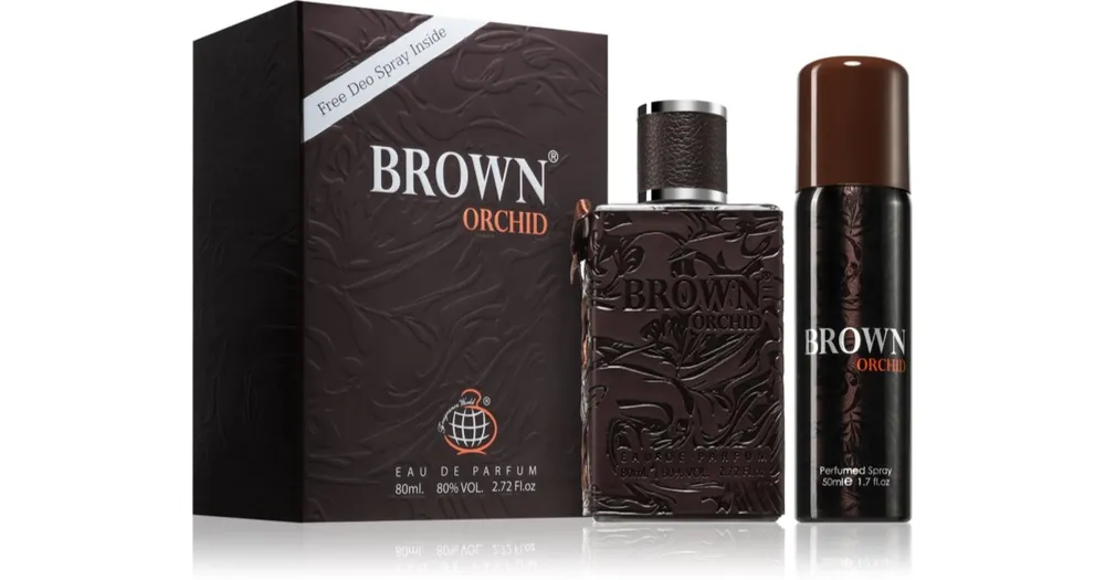 Akció Fragrance WorldBrown Orchid ajándékszett uraknak