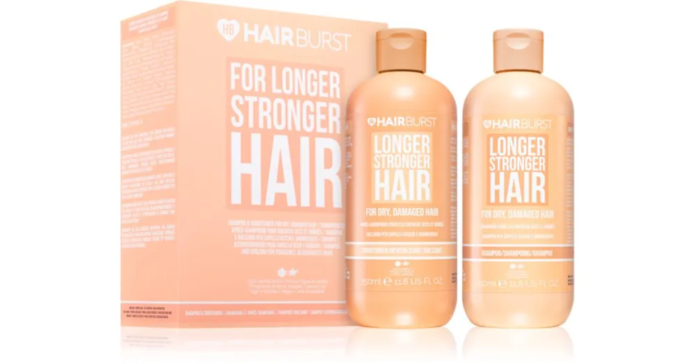 Szuper akció HairburstLonger Stronger Hair Dry, Damaged Hair Set ajándékszett száraz és sérült hajra