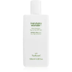 Haruharu WonderBlack Bamboo Top-to-Toe SPF Veil gyengéd védő folyadék testre és arcra Gyors kiszállítás