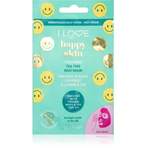 I LoveHappy Skin agyagos maszk teafaolajjal Expressz szállítás