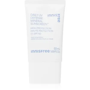 Alacsony ár innisfreeDaily UV Defense Mineral Sunscreen ásványi védő fluid arcra SPF 50