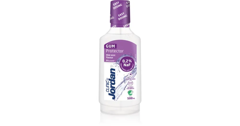 Újdonság JordanClinc Gum Protector szájvíz az érzékeny ínyre