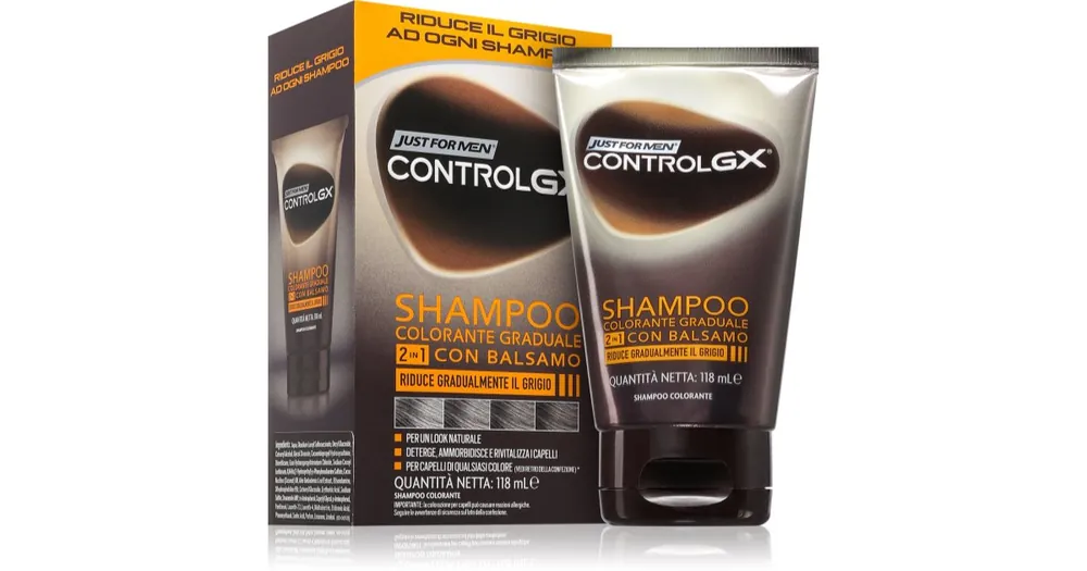Just for MenControl GX Shampoo sampon és kondicionáló ősz hajra Exkluzív ajánlat