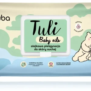 Árengedmény LubaTuli Baby Oils nedves törlőkendők száraz bőrre