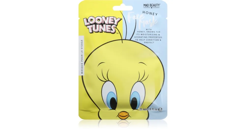Mad BeautyLooney Tunes Tweety hidratáló gézmaszk nyugtató hatással Legkelendőbb
