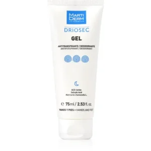 Bestseller MartiDermDriosec Gel Antitranspirante gél a túlzott izzadás ellen kézre és lábra