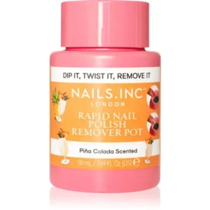 Gyors szállítás Nails Inc.Rapid Nail Polish Remover Pot Pina Colada Scented körömlakklemosó
