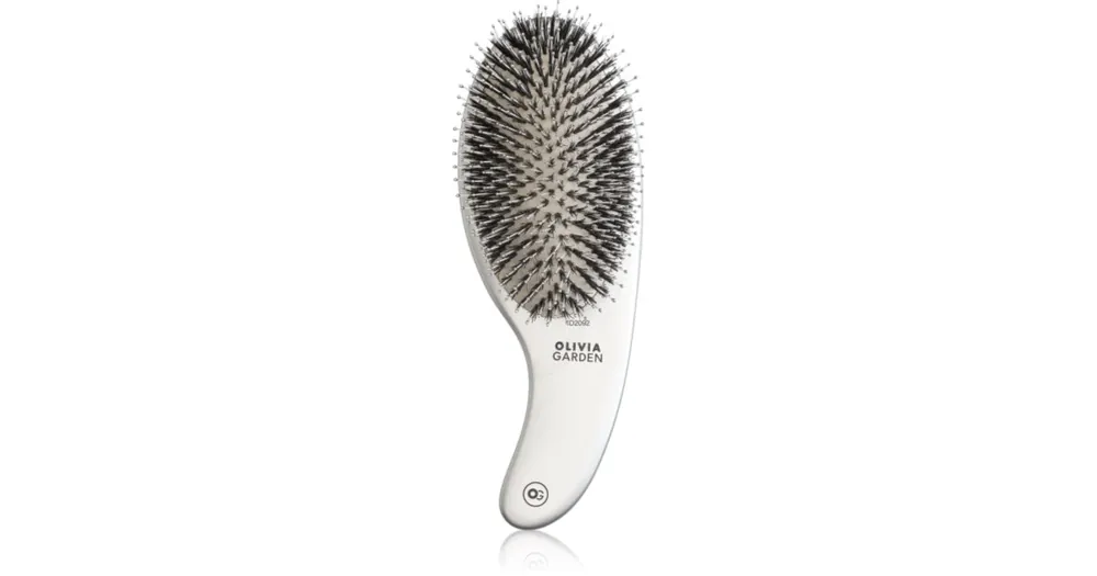 Árengedmény Olivia GardenExpert CURVE Nylon Silver hajkefe vaddisznó sörtékkel