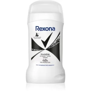 RexonaInvisible Black and White izzadásgátló stift a fehér és sárga foltok ellen Utolsó esély