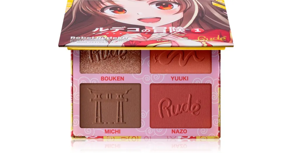 Prémium Rude CosmeticsManga Face Palette multifunkciós arc paletta az arcra