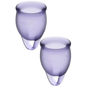 Árcsökkenés SatisfyerFeel Confident Menstrual Cup menstruációs kehely Purple