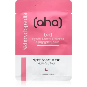 Újdonság SkincyclopediaNight Sheet Mask arcmaszk éjszakára