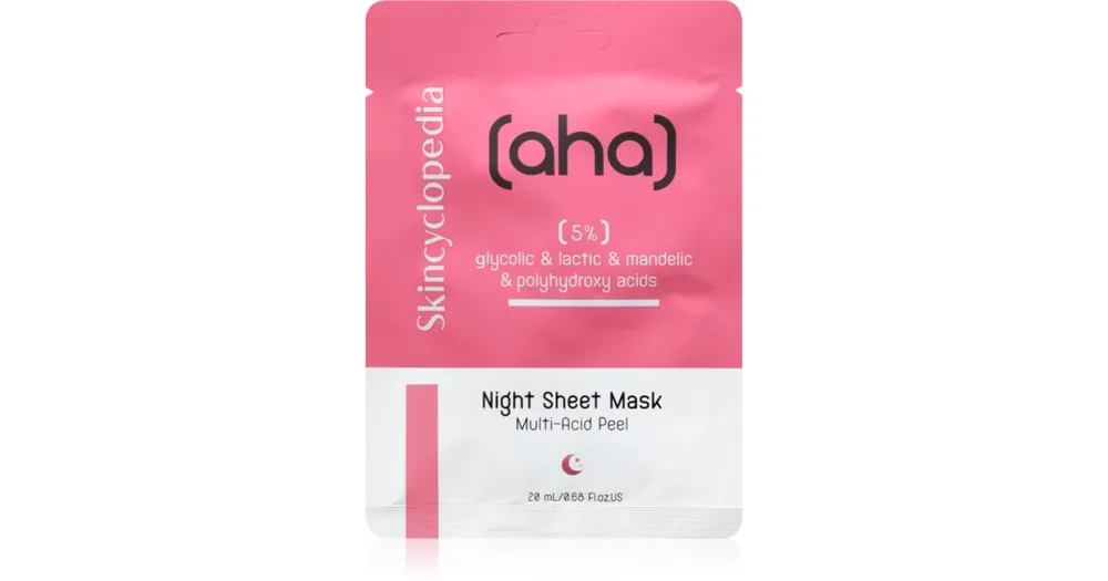 Újdonság SkincyclopediaNight Sheet Mask arcmaszk éjszakára