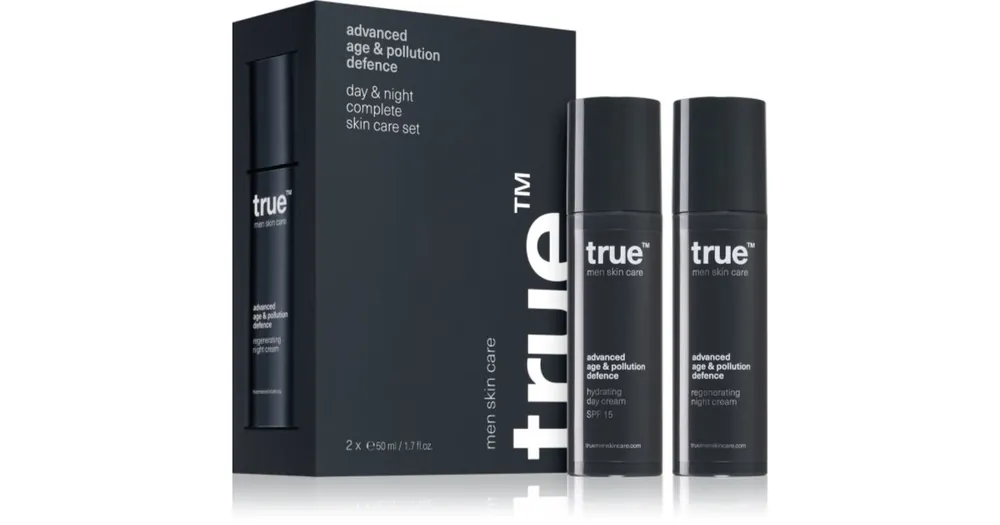 Különleges ajánlat true men skin careDay & night complete skin care set arcápoló szett Nappali és éjjeli ápolás uraknak