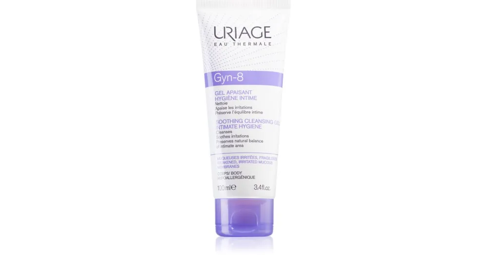 UriageGyn-Phy Gyn-8 Soothing Cleansing Gel Intimate Hygiene gél intim higiéniára az irritált bőrre Alacsony ár