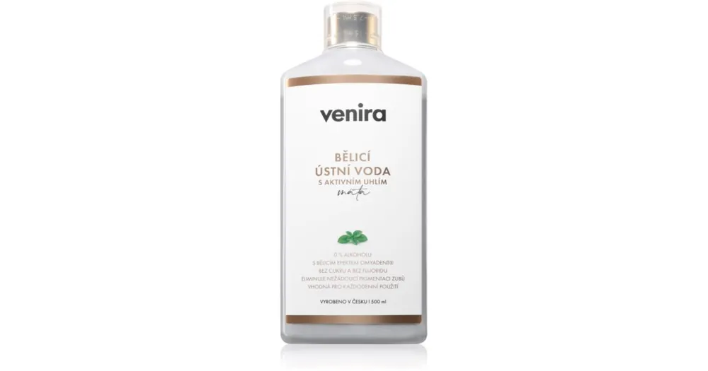 VeniraWhitening Mouthwash with Active Charcoal fehérítő szájvíz aktív szénnel Olcsóbb
