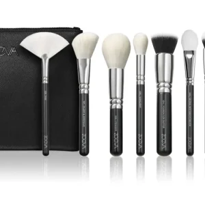 Olcsó ZOEVAThe Artists Brush Set Silver Ecsetkészlet táskával
