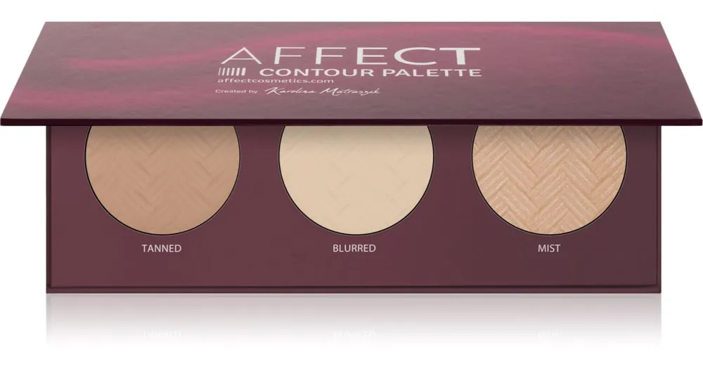 Újdonság AffectContour Palette Púderes highlight és kontúr paletta az arcra