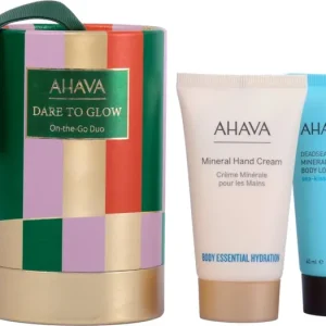 Azonnali szállítás AHAVADare to Glow On-the-Go Duo ajándékszett kézre