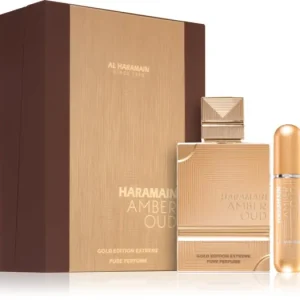 Szezonális akció Al HaramainAmber Oud Gold Edition Extreme ajándékszett unisex