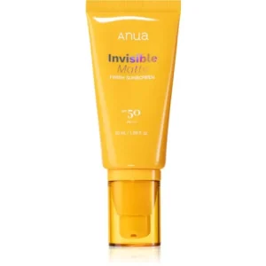 AnuaInvisible Matte Finish Sunscreen mattító napozó krém az arcra SPF 50 Olcsóbb