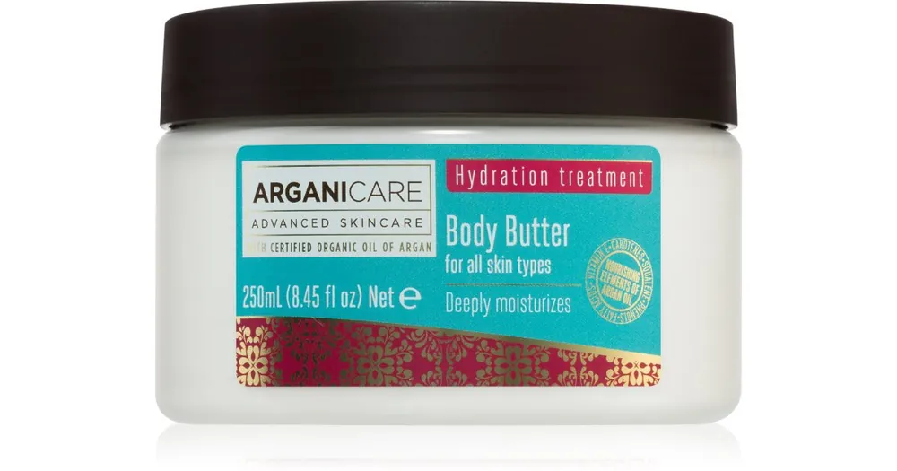 Vásárlói kedvenc ArganicareHydration Treatment Body Butter testvaj tápláló hatással