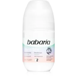 Biztonságos vásárlás BabariaDeodorant Invisible golyós dezodor roll-on a fehér és sárga foltok ellen