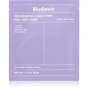 BiodanceRejuvenating Caviar PDRN Real Deep Mask revitalizáló maszk a bőrréteg megújítására Biztonságos fizetés