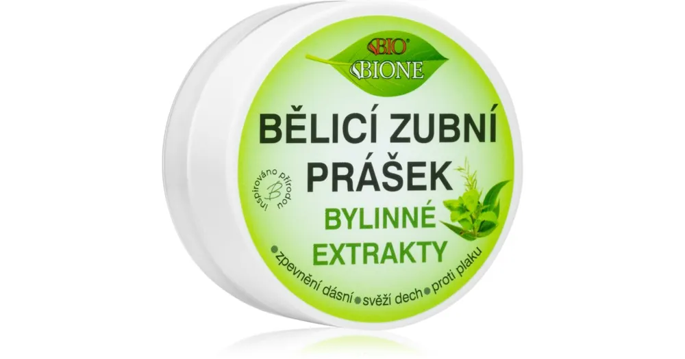 Különleges ajánlat Bione CosmeticsDentamint Herbal Extracts fogfehérítő púder