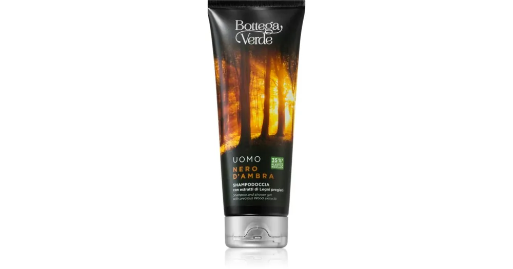 Bottega VerdeBlack Amber sampon és tusfürdő gél 2 in 1 Gyors kiszállítás